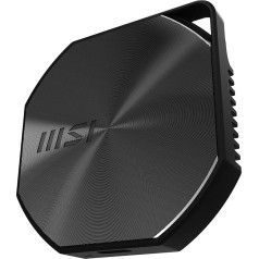 MSI DATAMAG 20 Gb/s 2 TB - 1600 MB/s skaitymo, 1500 MB/s rašymo, magnetinis nešiojamasis SSD diskas, skirtas suderinamoms konsolėms, kompiuteriams ir 
