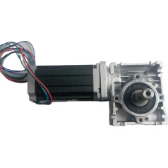 5:1 sliekinė pavara RV040 greičio reduktorius 18 mm išėjimo Nema34 žingsninis variklis 4A 98 mm 6,5 NM 930 Oz-in konversija 90 laipsnių CNC frezavimo frezai Pakuotė po 1
