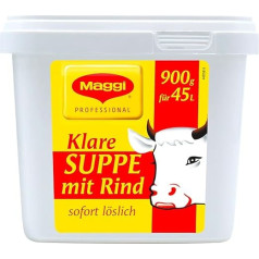 Skaidri sriuba su jautiena: jautienos milteliai, žolelės, daržovės, greitai tirpstanti, pakuotė po 1 (1 x 900 g 