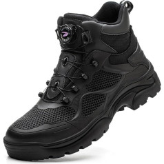 DKLOVIFU Arbeitsschuhe Herren Herren Frühling und Winter Knopfstiefel Anti- und Anti-Sohle Sohlenschuhe rutschfeste Arbeitsstiefel Exchange Herren Schuhe Schuhe Herren 39 Sicherheitsschuhe S1