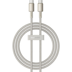 Kabelis Tungsten Gold USB-C - USB-C 100W 1 m - Auksinis