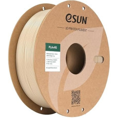 eSUN PLA+ gija 1,75 mm, PLA+HS greitojo spausdinimo 3D spausdintuvo gija, matmenų tikslumas +/- 0,03 mm, 1 kg ritė (2,2 kg), greitoji PLA Plus gija greitajam spausdintuvui, kaulo baltumo