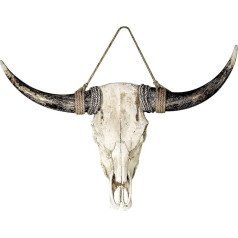 Casablanca Buffalo Sieninis objektas Poly White/Brown Aukštis 24 cm Plotis 38 cm Sienų dekoracijos