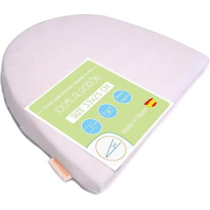 PEKITAS Antirefliuksinė pagalvė 33 x 25 cm pasvirusi pagalvė 33 x 25 cm Nėščiųjų pilvo atrama Balta spalva