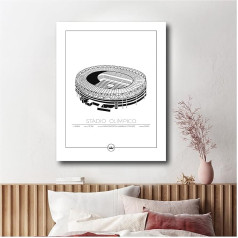 Sverigemotiv.se English Premier League Arena Plakatas Roma Stadio Olimpico 40 x 50 cm