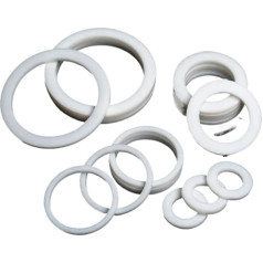 2000 vienetų 12 x 6 x 3 mm PTFE plokščios poveržlės, sandarikliai, sandarinimo žiedas, slėgio matuoklis