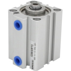 Pneumatinis oro cilindras, 100 mm serijos pneumatinis kompaktiškas pneumatinis oro cilindras, kurio skylė iki 5 10 15 20 25 30 35 mm, dvigubo veikimo cilindras automatinei įrangai (spalva: SDA100X20, dydis: -SB)