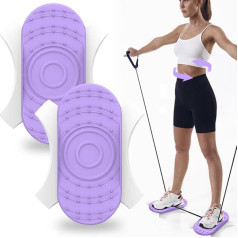 2 pakuočių Twist lenta, sukimo liemens diskas, treniruočių sukimo lentos, liemens treniruočių sukimo diskas, Split tipo juosmens sukimo diskas, pilvo sukimo lentos, skirtos aerobikos pratimams ir tonizuojančioms treniruotėms