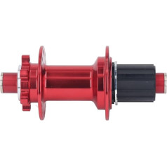 HELEVIA kalnų dviračio stebulė 32 skylės aliuminio lydinio ultralengvas MTB kalnų dviračių diskinių stabdžių stebulė 4 guoliai 12x148mm CNC pjovimo procesas Dviračių galinės stebulės pakeitimas raudona