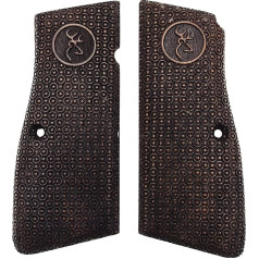 ZIB GRIPS Browning HP 14 rankų darbo pistoleto rankena iš riešutmedžio Ars.058