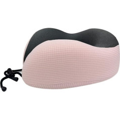 SHCHNA kaklo pagalvė, automobilinė kaklo pagalvė, kelioninė atminties putų kelioninė kaklo pagalvė, Spandex kelioninė pagalvė lėktuvui, nešiojamieji kelionių reikmenys (rožinė)