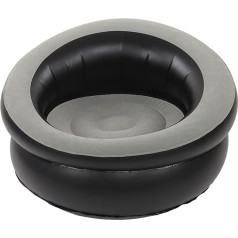 HAOHIZE pripučiama sofa, pripučiama oro sofa, paprasta pripučiama kėdė svetainei, miegamajam, skaityklai, biurui, balkonui, kelionėms, futono komplektams (pilka)