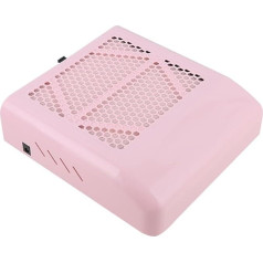EDEDE Staubabsaugung für nägel, 80W Starke Leistung Salon Nagelsammler geräuscharmer Nagelsauger-Abluftventilator mit Filter-Maniküremaschine für Nagelstudio und Zuhause(Pink)