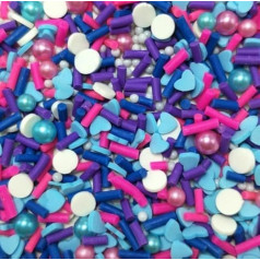 20g/pack mix sprinkles karoliukai, 3D polimerinio molio gabalėliai blizgučiai Helovino 