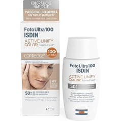 ISDIN Foto Ultra 100 Active Unify Color SPF50 apsauginis losjonas nuo saulės