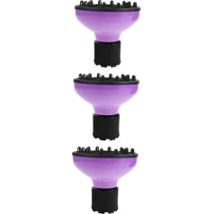 minkissy 3st Haartrocknerabdeckung Diffusoraufsatz Für Haartrockner Haartrocknerteil Universeller Diffusor-haartrockner-aufsatz Haartrockner Mit Diffusor Haardiffusordüse Violett Kieselgel