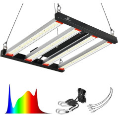 ICEKO 240 W LED viso spektro augalų lempa, LED auginimo lempa, auginimo šviesa auginimo dėžutės komplektams, hidroponikai, auginimo palapinei, kambariniams augalams, daržovėms ir gėlėms
