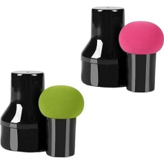 Make-up-Schwämme, Pilz-Make-up-Mischschwämme mit Griffen, für Grundierung, Cremes und Puder, 2 Stück