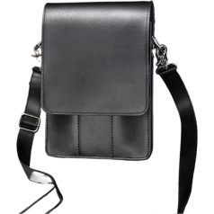 JTKSSCS Friseurtasche Professionelle Leder-Haarscherentasche, Gürteltasche mit Clips, Friseurscheren-Holster, Beutelhalter, Etui mit Hüftgurt(Black)