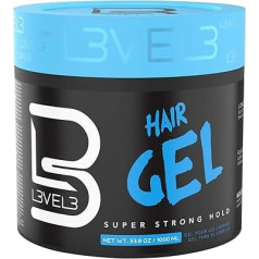 L3 VEL3 itin stiprus plaukų gelis vyrams 33,8 oz gelio