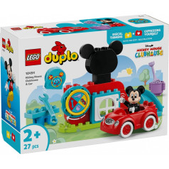 Lego duplo kaladėlės 10454 peliuko Mikio draugų klubas ir automobilis