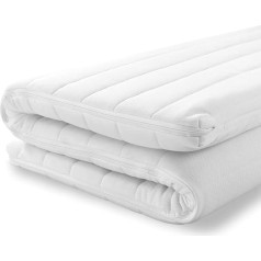 Mister Sandman Šaltųjų putų antčiužinys 80 x 190 cm, ergonomiškas kvėpuojantis antčiužinys, minkštas, patogus, skirtas visų tipų čiužiniams ir lovoms su spyruoklėmis, aukštis apie 5 cm