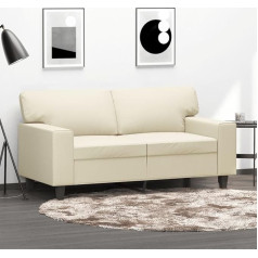 Somanki 359413 2-vietė sofa Cream 120 cm dirbtinės odos sofa, sofos ir kušetės, poilsio sofa, sofa svetainei