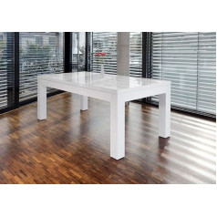 Salesfever Valgomojo stalas, medžio medžiaga, 180/260 x 90 x 75 cm (plotis x gylis x aukštis)