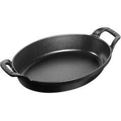 Staub 1302323 Ovalus kepimo indas, 24 cm, matinės juodos spalvos