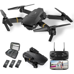 Dronas su kamera 1080P Dronas pradedantiesiems RC Quadcopter Drone vaikams, FPV mini dronas, aukščio išlaikymas, vieno klavišo pakilimo / nusileidimo, 3D Flip. Dovanos mergaitėms ir berniukams