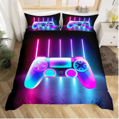 Namų Trūksta Berniukai Gamepad antklodė padengti konsolės Gamepad lovos skalbiniai 140 x 200 cm Vaikai paaugliai vaizdo žaidimų Gamepad rinkinys antklodė padengti gradientas žaidimo valdiklis prabangus miegamojo kolekcija 2 dalys