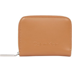 Calvin Klein Moteriška piniginė su įspaustu logotipu K60k612437 Piniginė su užtrauktuku