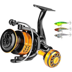 Angelrolle Legierung Spule 5,0:1 4,7:1 Greitaeigė pavara Spinnrolle Casting Reel Karpfen for Salzwasser