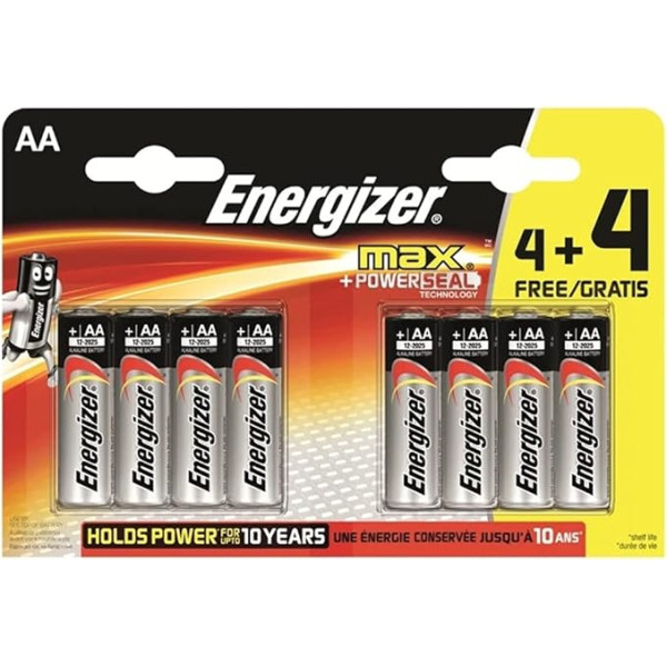 ENERGIZER Aaa baterijos 4 X 4 Extra