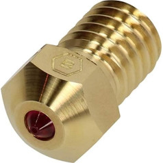 BROZZL RepRap 1,75 mm rubino purkštukas 0,6 mm skersmens, skirtas E3D Hotend ir Prusa i3, 10304060, skersmuo 0,6 mm