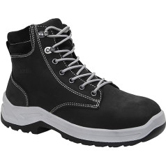 ELTEN Lilly Black Mid ESD S3 moteriški apsauginiai batai, odiniai batai, tvirti, lengvi, juodi, su plienine nosimi - 41 dydis