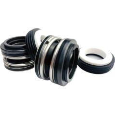 MIELEU mechaniniai veleno sandarikliai 10 vienetų / partija E-1 tipo 6 elastomero silfonai Mechaniniai sandarikliai Veleno dydis 1 colio vandens siurbliams Medžiaga: Car/CE/NBR siurblio sukamojo veleno sandarikliai