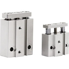 Pneumatinis cilindras, miniatiūrinis cilindras 6 10 mm MGJ6 MGJ10. Pavaros 5 / 10/15 / 20mm doppelt wirkender Luftpneumatikzylinder für automatische Ausrüstung (Stroke 5mm, MGJ6 (Bore 6mm))
