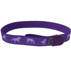 Ed&Kids Vaikų diržas be sagties elastingas dydis reguliuojamas arkliai violetinė