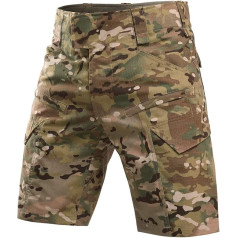 VOTAGOOGEAR Taktiniai krovininiai šortai Vyriški elastingi krovininiai šortai 1/2 trumpos darbinės kelnės su 9 kišenėmis, skirtos visoms lauko veikloms ir kasdieniam naudojimui (be diržo)