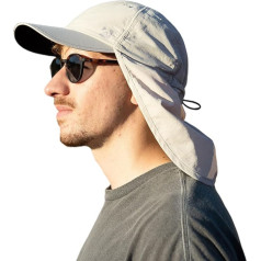 TOP-EX XL/XXL Vandeniui atspari beisbolo kepurė Vyrai su kaklo atvartu UV apsauga nuo saulės skrybėlės Moterys, sulankstomos vasaros skrybėlės Safari žygiai Lauko skrybėlė Kvėpuojanti reguliuojama