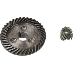 BSD atsarginės pavaros, kampinio šlifuoklio atsarginės pavaros, kūginių pavarų rinkinys - 64 mm x 19,5 mm / skylė: 14 mm - 19 mm x 15 mm / skylė: 9 mm - tinka 230 mm kampiniam šlifuokliui