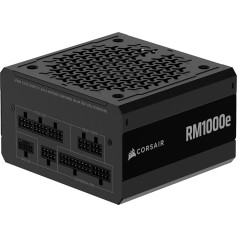 CORSAIR RM1000e (2025) modulinis mažo triukšmo ATX maitinimo šaltinis su 12V-2x6 laidu - suderinamas su ATX 3.1 ir PCIe 5.1, 