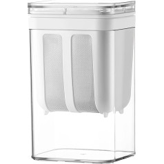 1100 ml Jogurto gamintojas, graikiško jogurto sietelis, smulkaus filtro sietelis su dangteliu, sandarus ir daugkartinio naudojimo, jogurto gamintojas, skirtas tirštam graikiškam jogurtui gaminti, sojų pupelių pienas