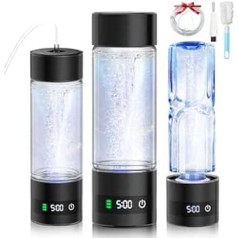 5.0 Upgrade Smart Hydrogen Water Bottle with Nose Tube【SGS Certified - 5000PPB】【NO.1 Triple Hydrogen Content】Vandenilio vandens butelis su 2025 SPE-PEM technologija, taikomas