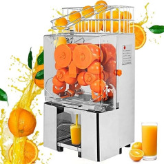 VEVOR apelsinų sulčiaspaudė Apelsinų sulčiaspaudė Automatinė komercinė mašina iš nerūdijančio plieno 20-30 apelsinų per minutę 120 W 44 kg apelsinų sulčių