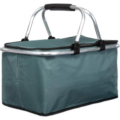 Prekės ženklų pardavėjas Pirkinių krepšys Cooler krepšys Shopper pietų krepšys Cooler krepšys Picnic krepšys sulankstomas Apie 46 x 23 x 27 cm Pilka