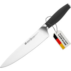 GROSSMAN® 282VN virėjo peilis 33,5 cm itin aštrus virtuvinis peilis Vokiškas nerūdijančio plieno peilis 10,7 cm su ergonomiška rankena 12,8 cm (197 g)