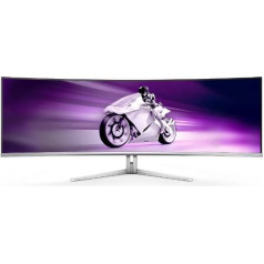 Monitorius evnia 49m2c8900 49 colių išlenktas qd oled 240hz hdmi dp usb-c turi hdr ambiglow