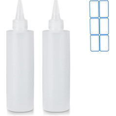 Gewürz-Quetschflaschen, auslaufsicher, nachfüllbar, 300 ml, 2 Stück